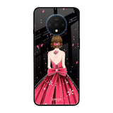 Fashion Princess OnePlus 7T Glass Back Cover Online