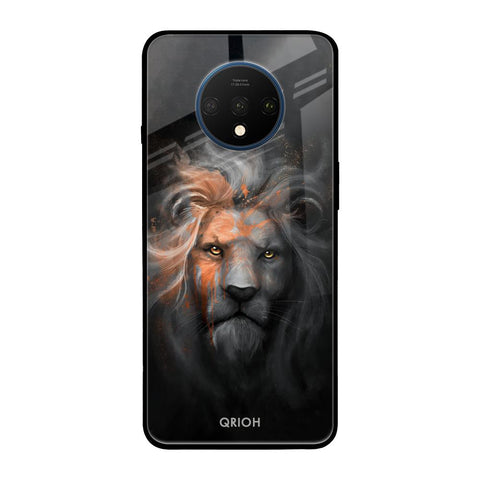 Devil Lion OnePlus 7T Glass Back Cover Online