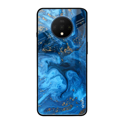 Gold Sprinkle OnePlus 7T Glass Back Cover Online
