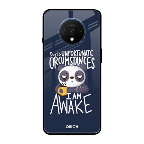 Struggling Panda OnePlus 7T Glass Back Cover Online