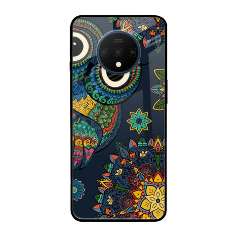Owl Art OnePlus 7T Glass Back Cover Online