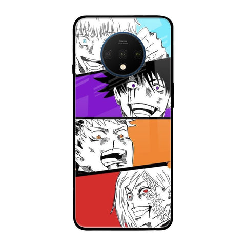 Anime Sketch OnePlus 7T Glass Back Cover Online