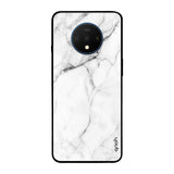 Modern White Marble OnePlus 7T Glass Back Cover Online