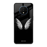 White Angel Wings OnePlus 7T Glass Back Cover Online