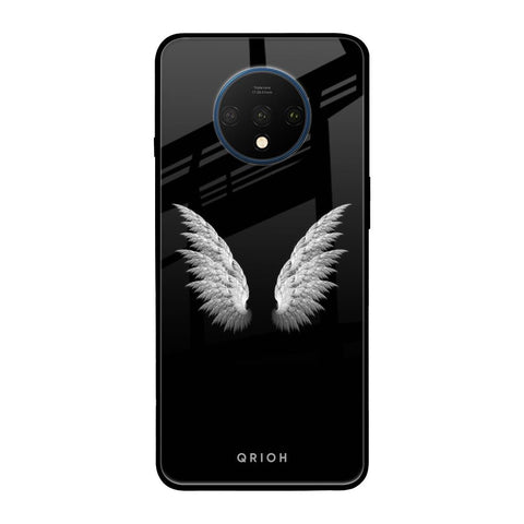 White Angel Wings OnePlus 7T Glass Back Cover Online