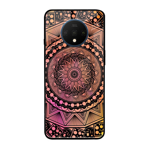 Floral Mandala OnePlus 7T Glass Back Cover Online
