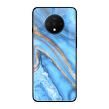 Vibrant Blue Marble OnePlus 7T Glass Back Cover Online