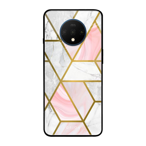 Geometrical Marble OnePlus 7T Glass Back Cover Online