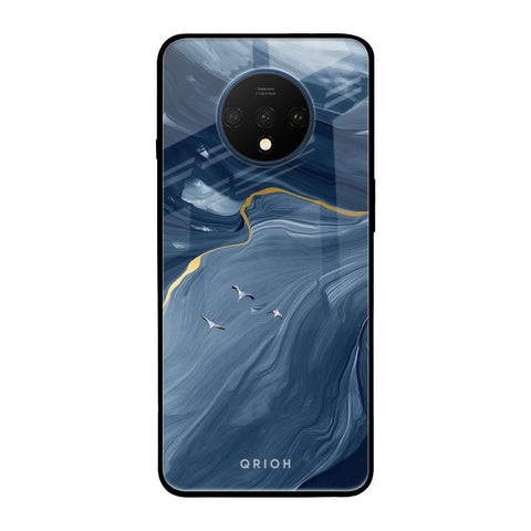 Deep Ocean Marble OnePlus 7T Glass Back Cover Online