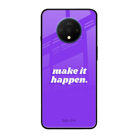Make it Happen OnePlus 7T Glass Back Cover Online