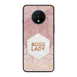 Boss Lady OnePlus 7T Glass Back Cover Online