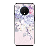 Elegant Floral OnePlus 7T Glass Back Cover Online