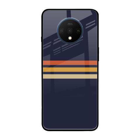 Tricolor Stripes OnePlus 7T Glass Cases & Covers Online