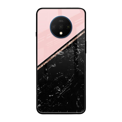 Marble Texture Pink OnePlus 7T Glass Cases & Covers Online