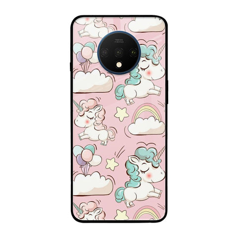 Balloon Unicorn OnePlus 7T Glass Cases & Covers Online