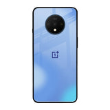Vibrant Blue Texture OnePlus 7T Glass Back Cover Online