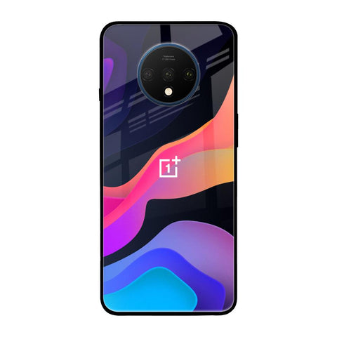 Colorful Fluid OnePlus 7T Glass Back Cover Online