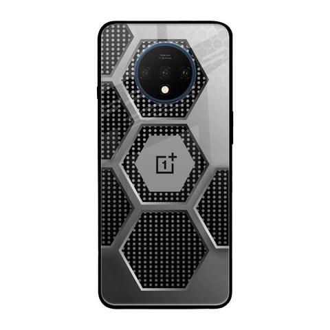 Hexagon Style OnePlus 7T Glass Back Cover Online