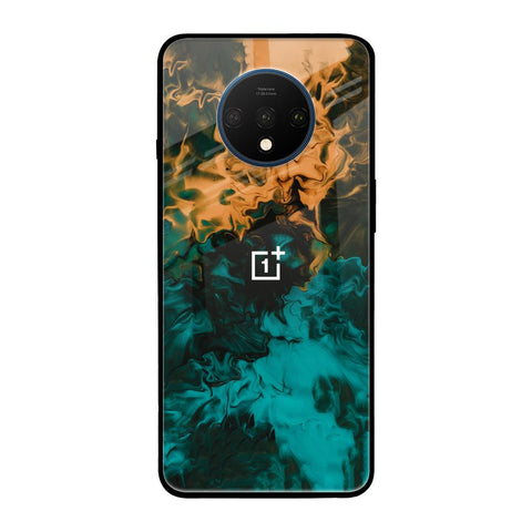 Watercolor Wave OnePlus 7T Glass Back Cover Online