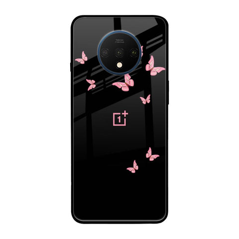 Fly Butterfly OnePlus 7T Glass Back Cover Online