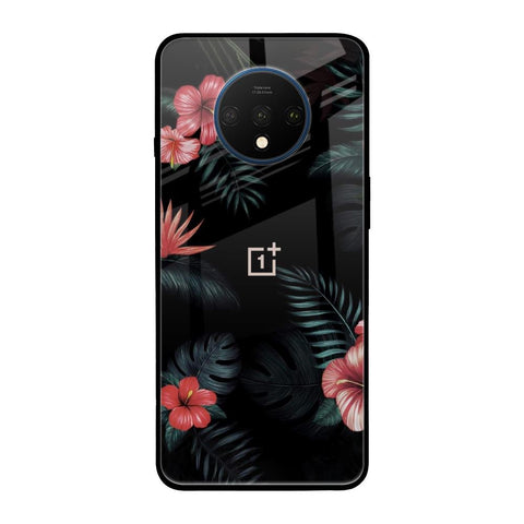 Tropical Art Flower OnePlus 7T Glass Back Cover Online