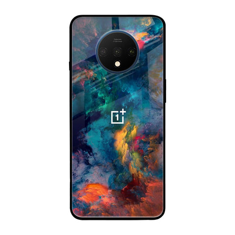 Colored Storm OnePlus 7T Glass Back Cover Online