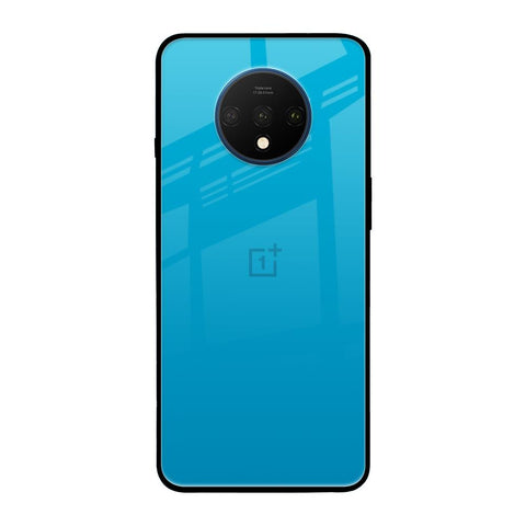 Blue Aqua OnePlus 7T Glass Back Cover Online