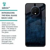Dark Blue Grunge Glass Case for OnePlus 7T