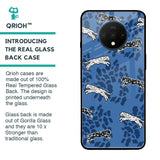Blue Cheetah Glass Case for OnePlus 7T
