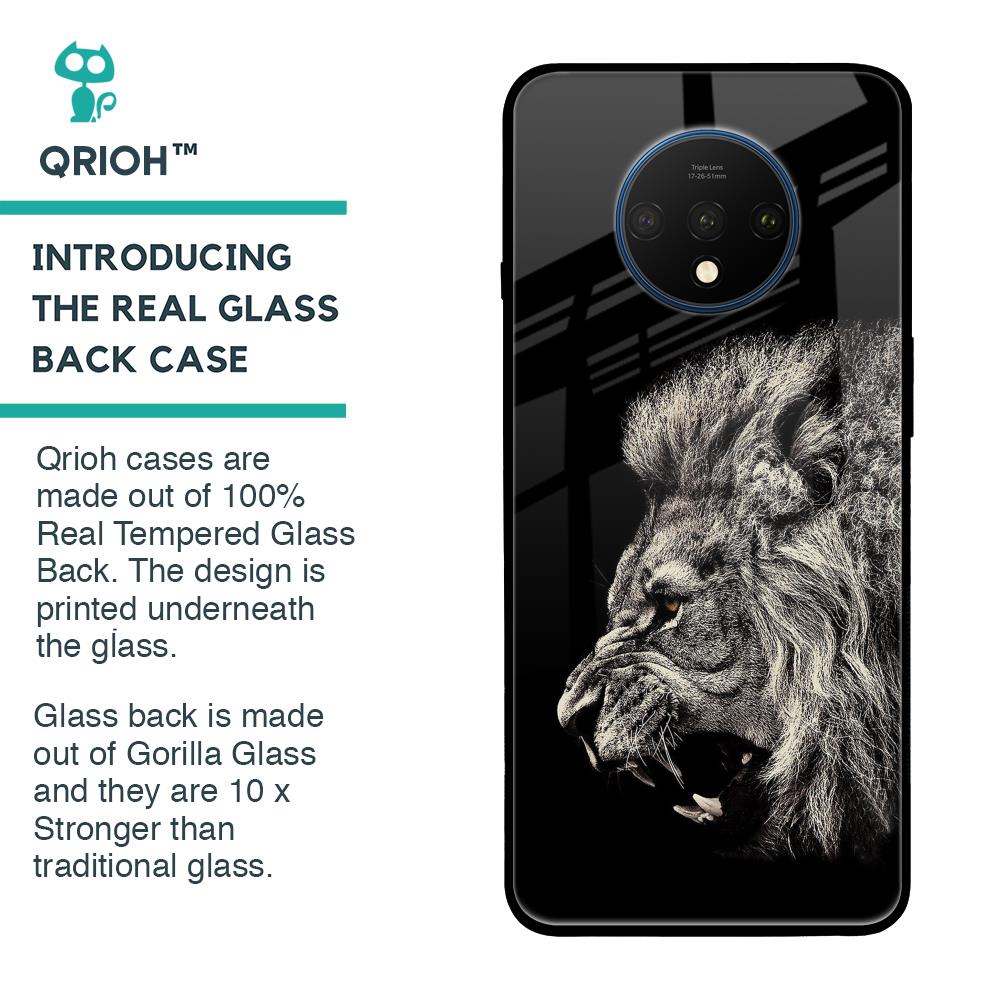 Brave Lion Glass case for OnePlus 7T