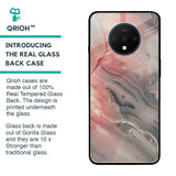 Pink And Grey Marble Glass Case For OnePlus 7T