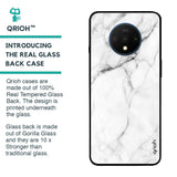 Modern White Marble Glass case for OnePlus 7T