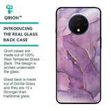 Purple Gold Marble Glass Case for OnePlus 7T