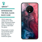 Blue & Red Smoke Glass Case for OnePlus 7T