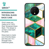 Seamless Green Marble Glass Case for OnePlus 7T