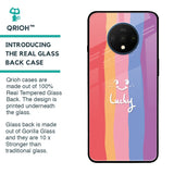 Lucky Abstract Glass Case for OnePlus 7T