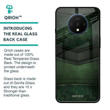 Green Leather Glass Case for OnePlus 7T