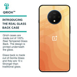 Orange Curve Pattern Glass Case for OnePlus 7T