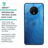 Blue Wave Abstract Glass Case for OnePlus 7T