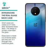 Blue Rhombus Pattern Glass Case for OnePlus 7T