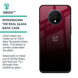 Wine Red Glass Case For OnePlus 7T