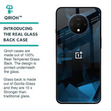 Polygonal Blue Box Glass Case For OnePlus 7T
