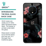 Tropical Art Flower Glass Case for OnePlus 7T