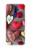 Valentine Hearts Oppo A9 2020 Back Cover