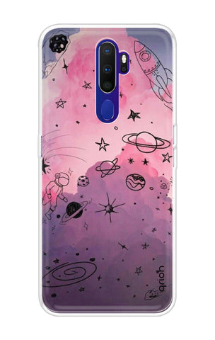 Space Doodles Art Oppo A9 2020 Back Cover