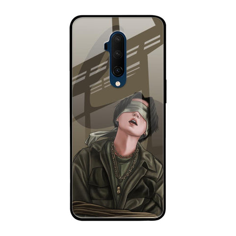 Blind Fold OnePlus 7T Pro Glass Back Cover Online