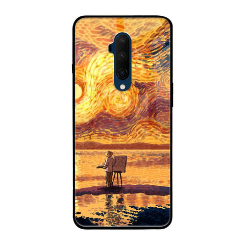 Sunset Vincent OnePlus 7T Pro Glass Back Cover Online