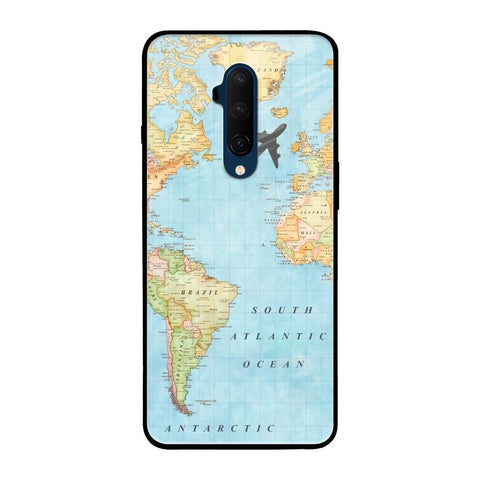 Travel Map OnePlus 7T Pro Glass Back Cover Online