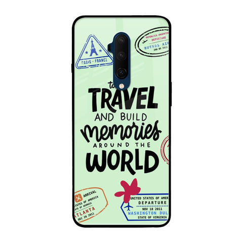 Travel Stamps OnePlus 7T Pro Glass Back Cover Online
