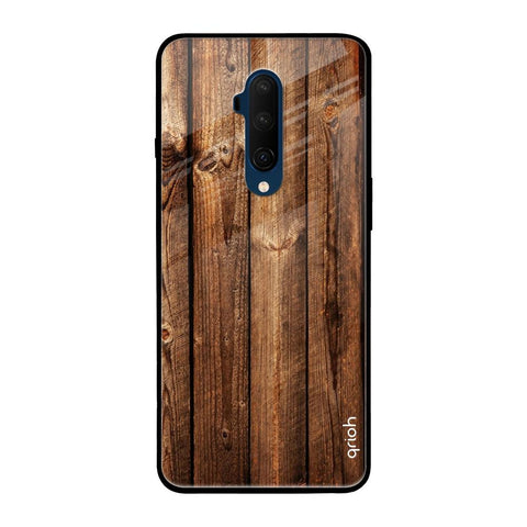 Timber Printed OnePlus 7T Pro Glass Back Cover Online